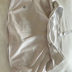 White lululemon tennis skirt size 6
